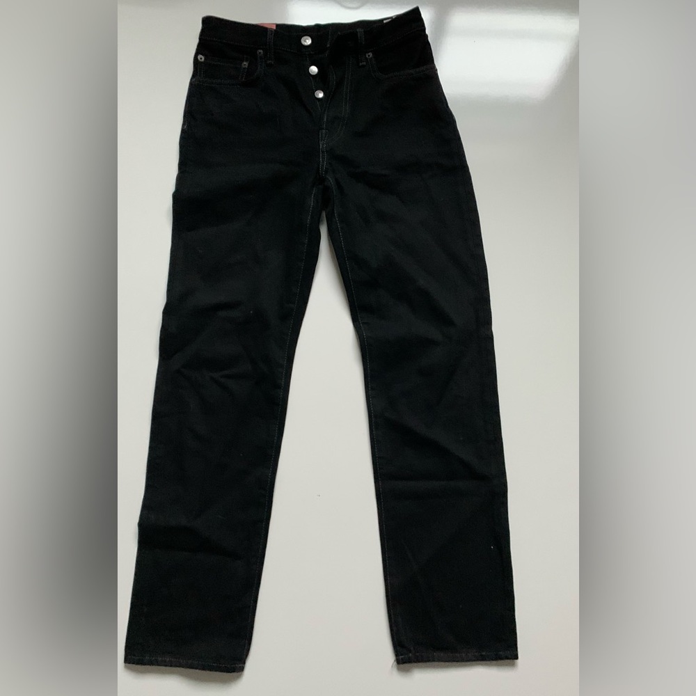 Acne Studios Bla Konst Jeans Men's 26/32 1997 Black Metal Made In Italy‎ A00046